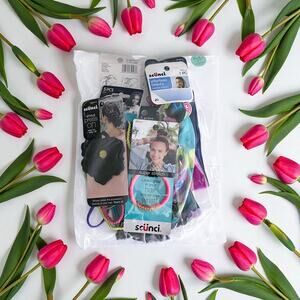 Huge Hair Accessory Lot 5+ Headbands Floral Clips Press On Appliques Bundle